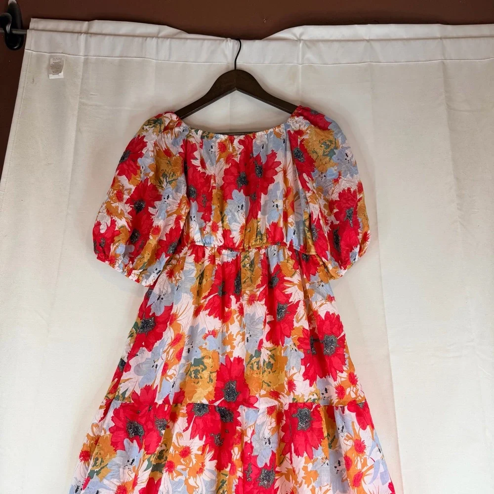 BALTIC BORN Women’s Size S Dress Midi Length NWT Floral Lined DENTON Style NEW